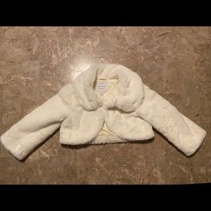 Janie and Jack faux fur coat